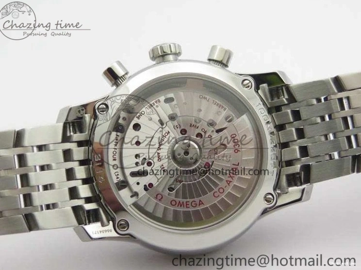 0402 De Ville Chronograph SS OMF 1:1 Best Edition Black Dial On SS Bracelet A Attractive 8150